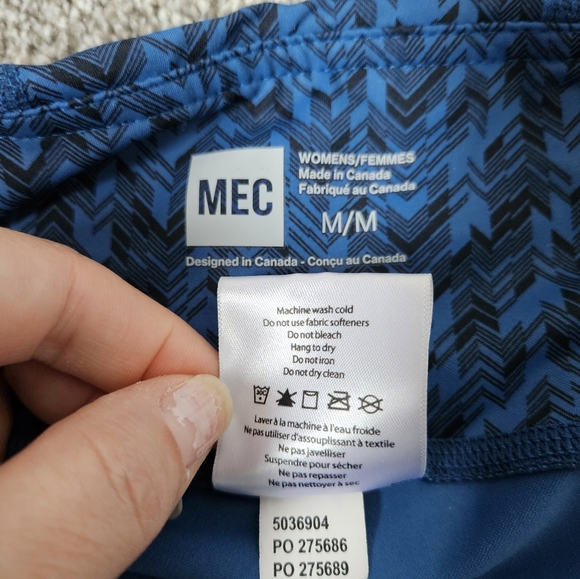 MEC running tights M blue chevron - Picture 5 of 11